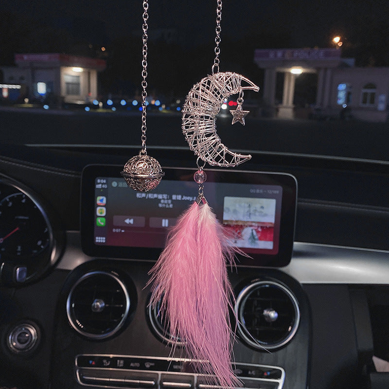 Wholesale Metal Feather Car Pendant